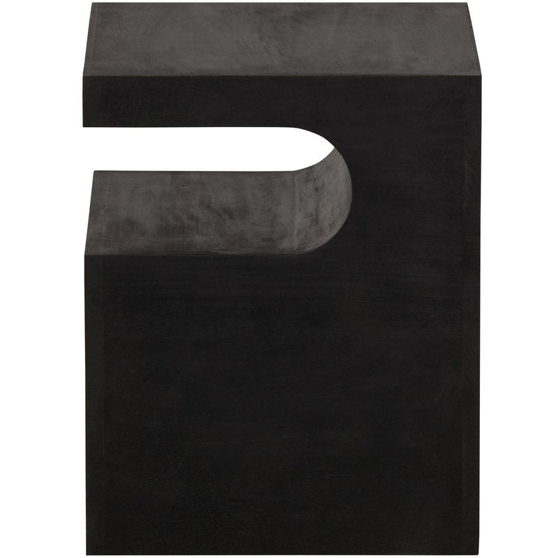 WOOOD TOMA Sidobord i Svart Mangoträ