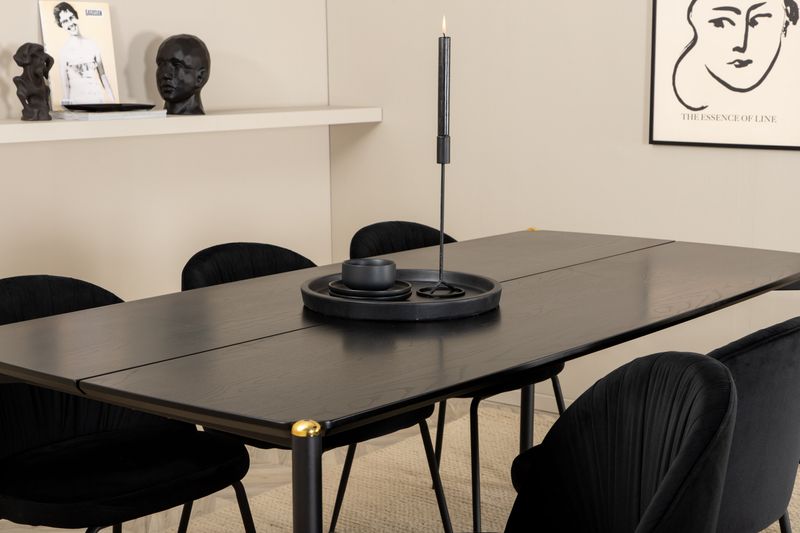 Venture Home Matgrupp Pelle med stolarna Wrinkles