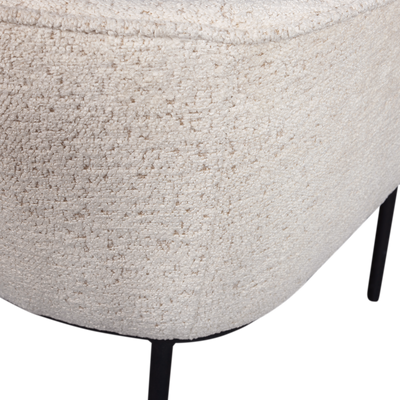 WOOOD Leon Matstol i Boucle Naturmelange