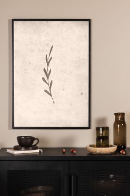 Venture Home Autumn leaf Poster Beige