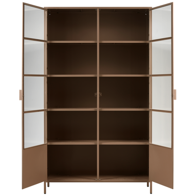 WOOOD Ronja XL Vitrinskåp Metall - Militärbrun