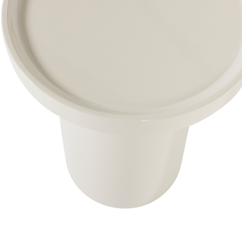 WOOOD Veluna Sidobord 51x40 cm Högblankt Sand