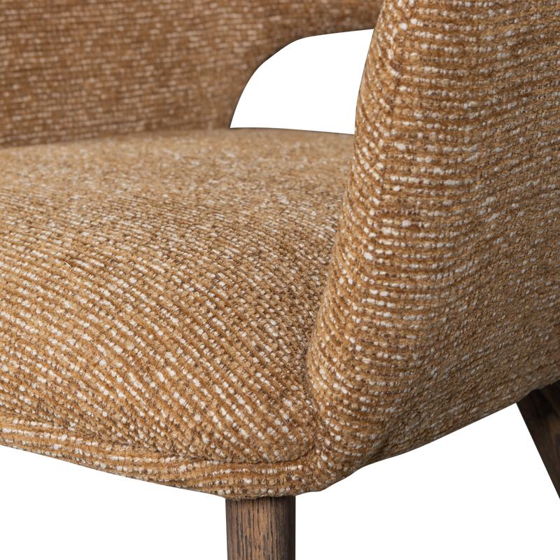 WOOOD Murat Matstol Gul med Bruna Träben 2 st