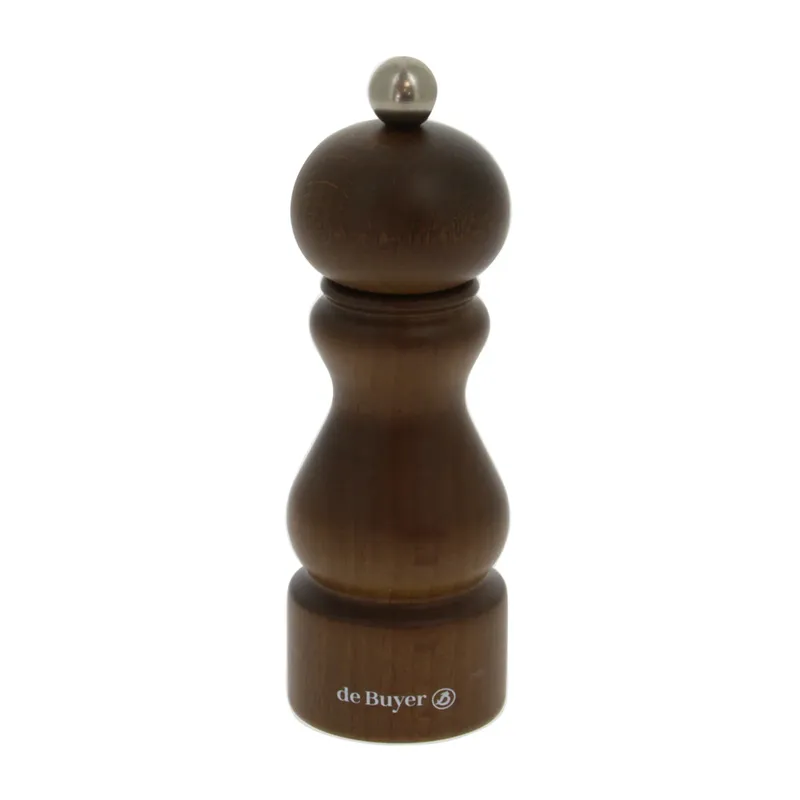 De Buyer Rumba salt- och pepparkvarn keramisk 14 cm Mörkbrun