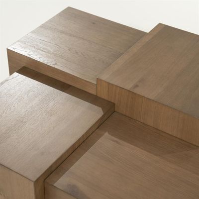 Eleonora Soffbord Quinten Fyrkantig - Brun