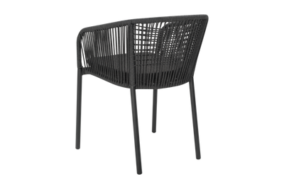 Brafab Delta Stol Svart / Slate Rope / Teddy Black