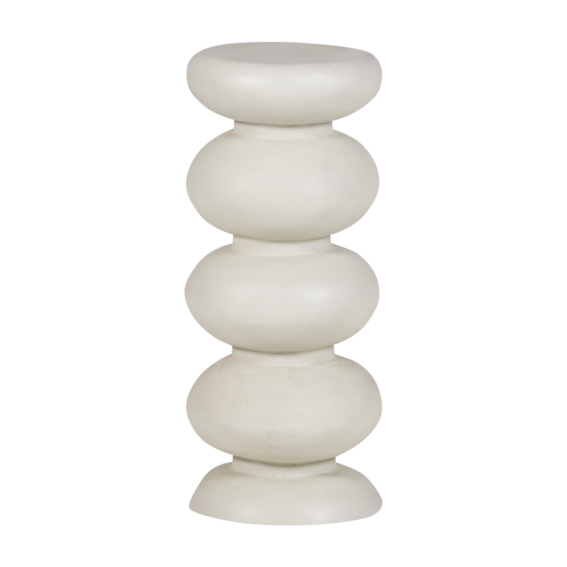 WOOOD Brilo Sidobord Metall Creme