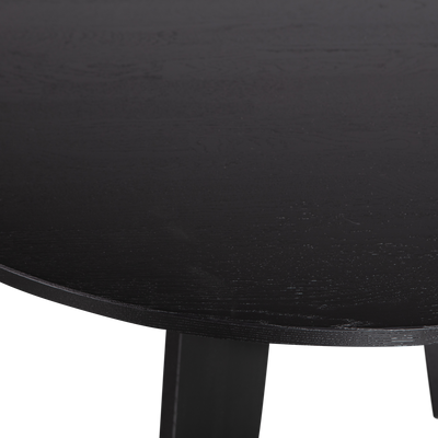 WOOOD Fries Matbord Ø129 cm Ek Svart [FSC]