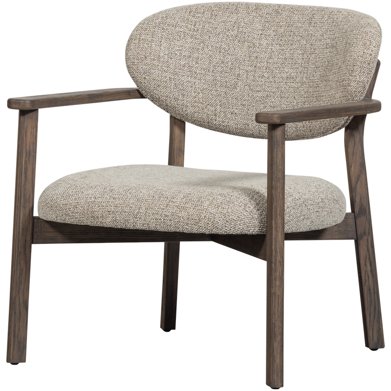 WOOOD Udar Fåtölj Natur med Träram Brun