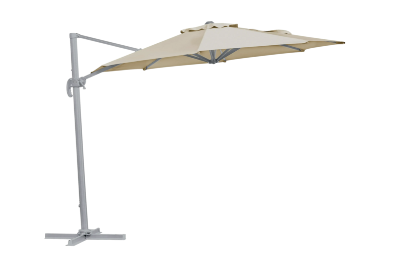 Brafab Linz 300 cm Frihängande Parasoll Light Grey/Khaki