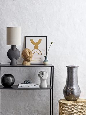 Bloomingville Sergio Bordslampa, Brun, Stengods, Ø21xH55 cm