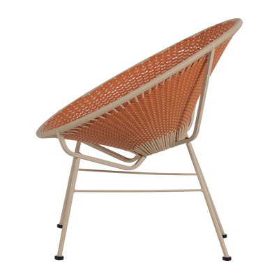 WOOOD Kazoun Trädgårdsloungestol i Orange Konstrotting