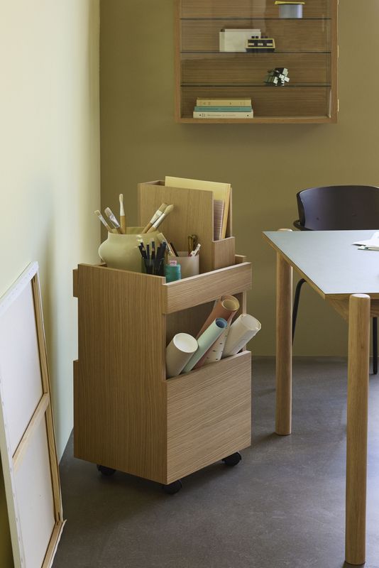 Hübsch Forma Rullbord Natur 40x35xh70cm