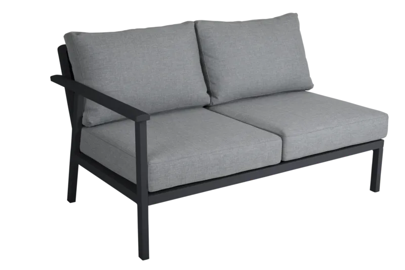 Brafab Samvaro Höger+Vänster Avslut 2-Sits Antracit