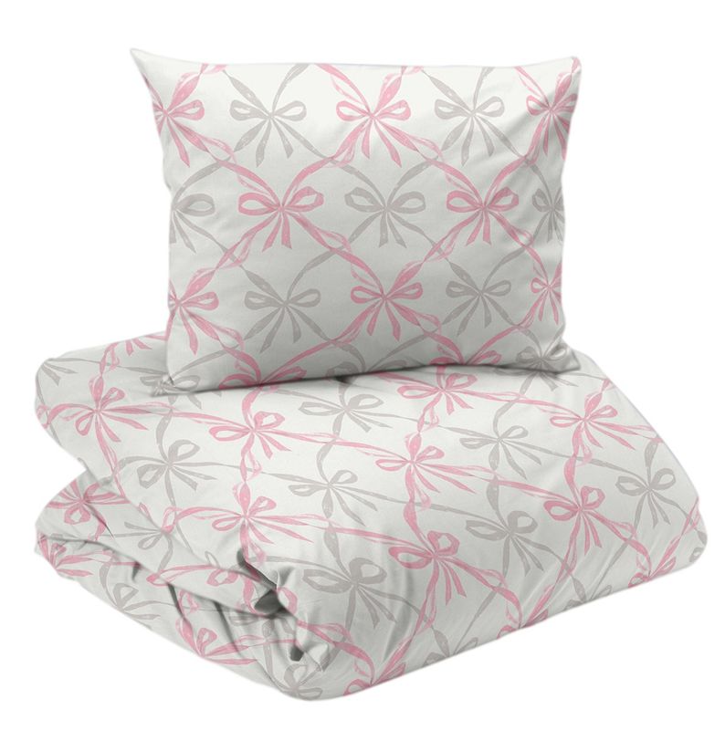 Redlunds Sweet Bows Påslakanset Rosa 150x210 50x60 cm