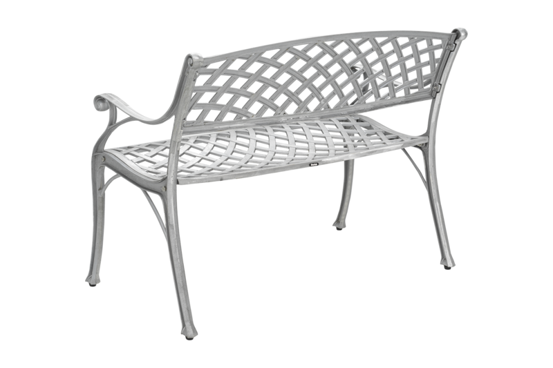 Brafab Arras 2-sitssoffa aluminium