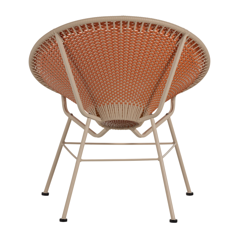 WOOOD Kazoun Trädgårdsloungestol i Orange Konstrotting