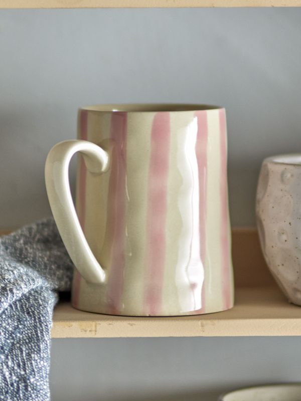 Creative Collection Begonia Mugg, Rose, Stengods - 6-pack
