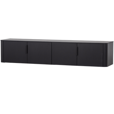 WOOOD Gunnar TV-bänk 200 cm Matt Svart FSC-certifierad