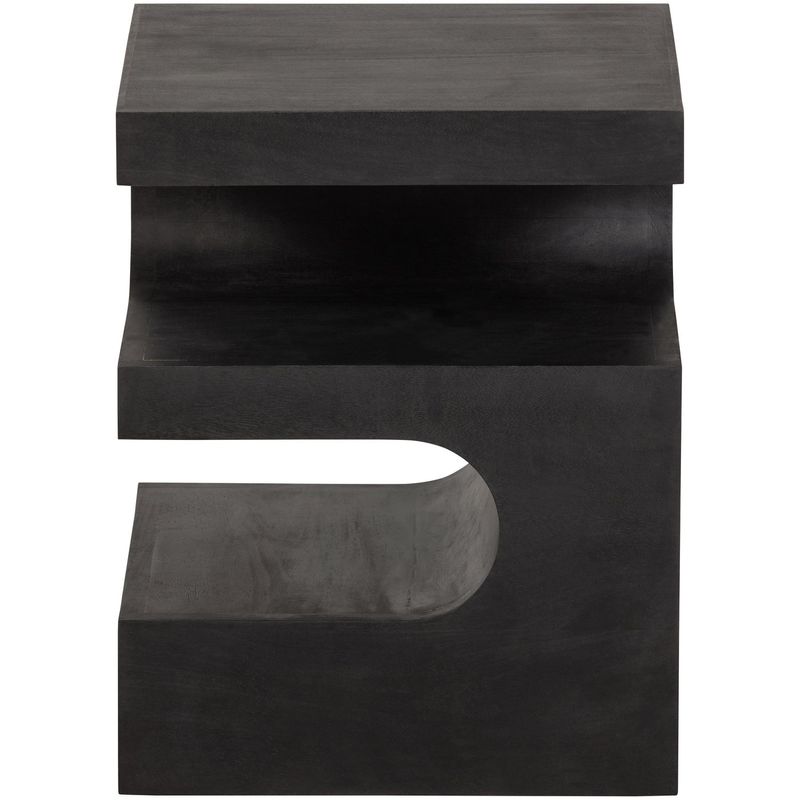 WOOOD TOMA Sidobord i Svart Mangoträ