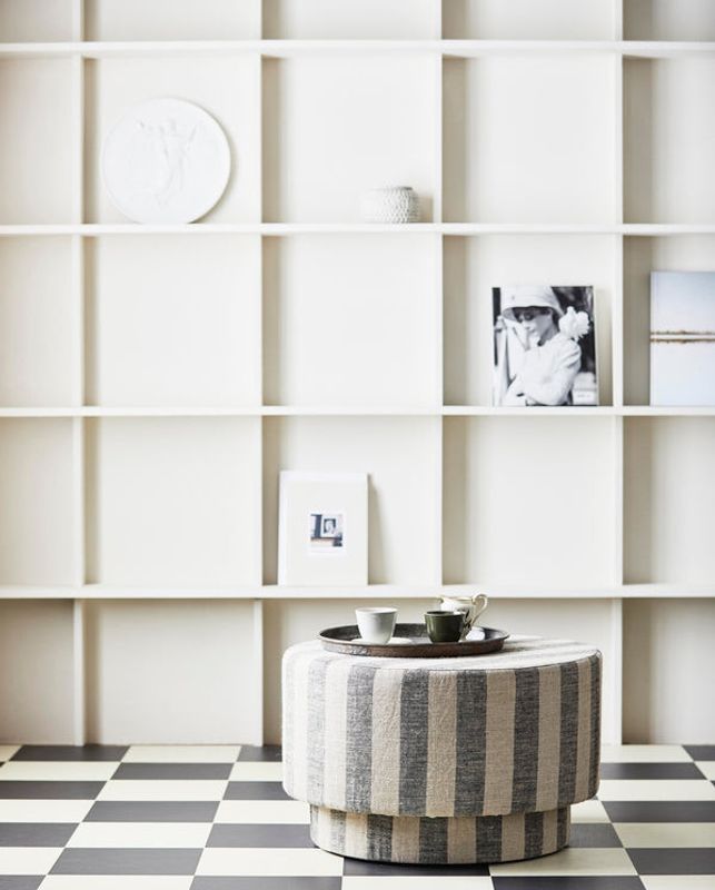 Nordal LADOGA sittpuff - randig version