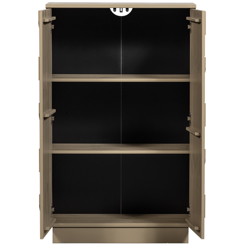 WOOOD TEO Skåp i Gren Färg Mud [FSC]