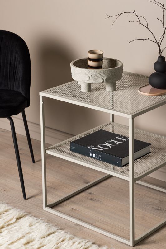 Venture Home Netz Sidobord i Beige Stål