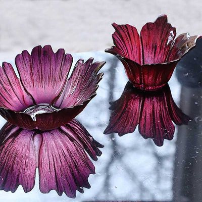 Målerås Fleur Skål stor, rödrosa