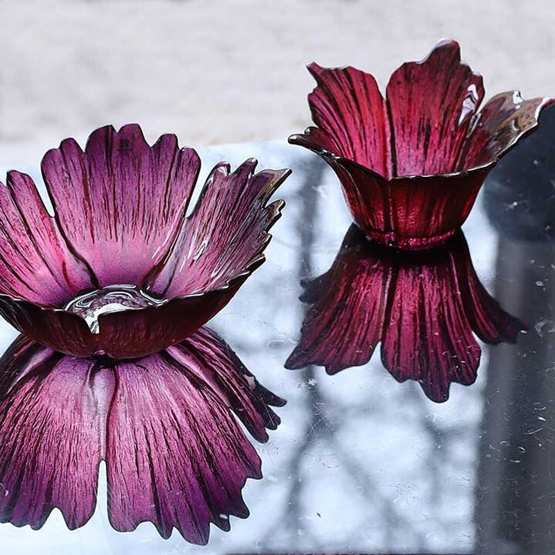 Målerås Fleur Skål stor, rödrosa
