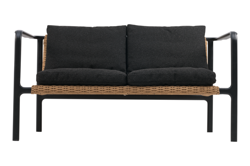 Brafab Motty 2-sits soffa svart / Teddy black