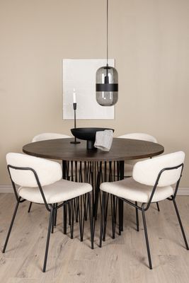 Venture Home Stone Rund Matgrupp