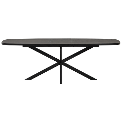 WOOOD Arros Utdragbart Matbord 180-220x90 cm i Svart MDF