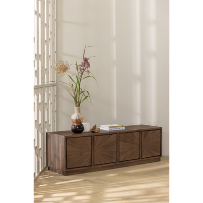 WOOOD SUN TV-bänk i Återvunnet Teak Brun