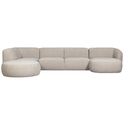 WOOOD Polly U-formad Soffa Vänster Sand
