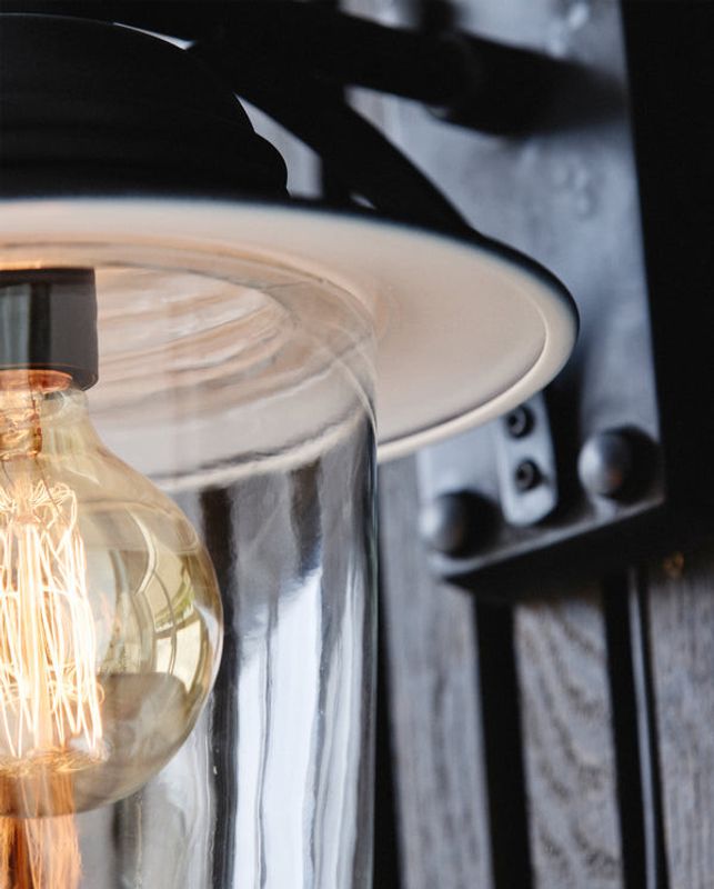 Nordal Utomhus Vägglampa - Svart Yta