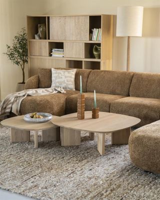 Eleonora Soffbord Stef Mellan - Natur Guld