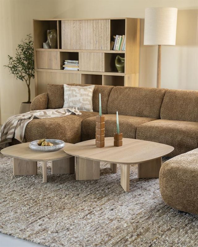 Eleonora Soffbord Stef Mellan - Natur Guld