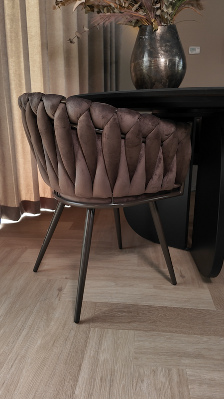 Homerebels Matstol taupe