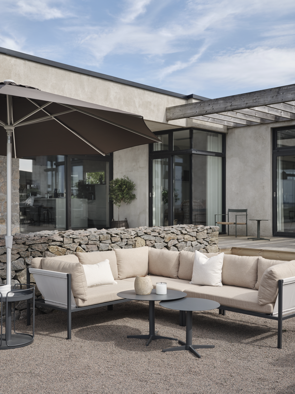 Brafab Allie Hörnsoffa Barley/Anthracite