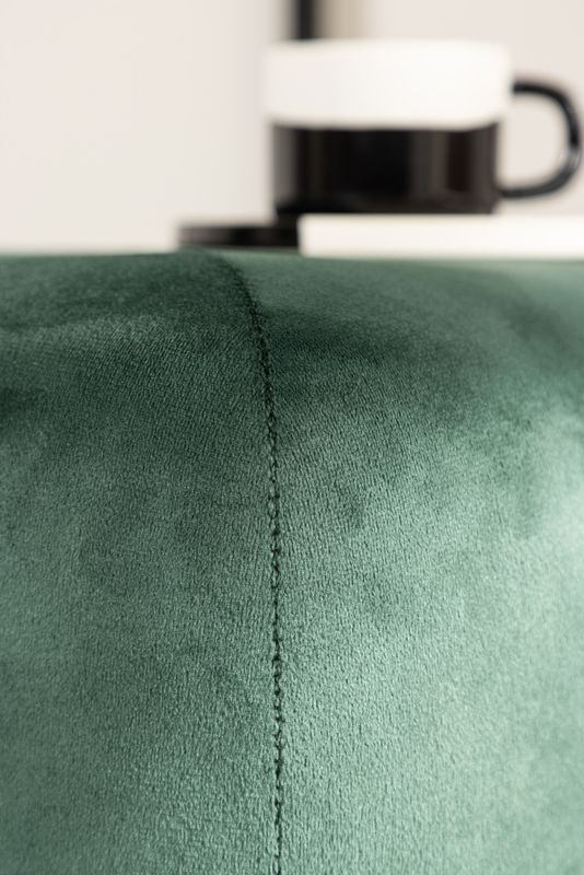 Venture Home Peg Puff i Grön Sammet