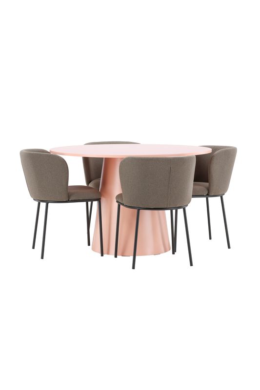 Venture Home Matbord Lanzo med Edina Stol