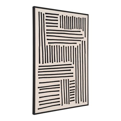 House Nordic Lipari Canvas Print 60x90 cm - Svart/Beige