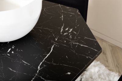 Venture Home Muce & Marbs 4 st Matstolar Svart + Runt Matbord ⌀110 Svart