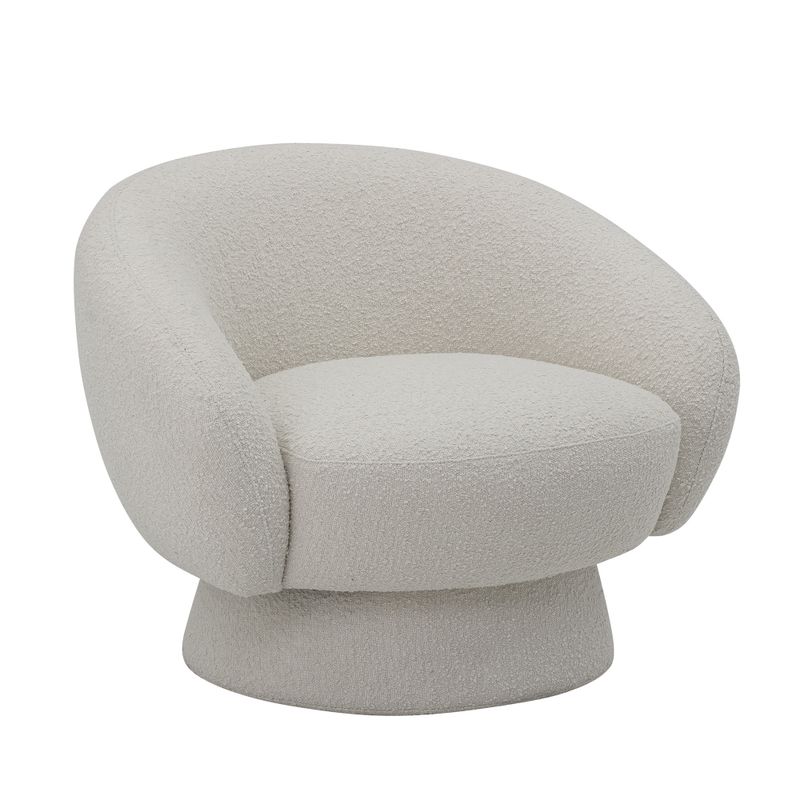 Bloomingville Ted Loungestol, Vit, Polyester