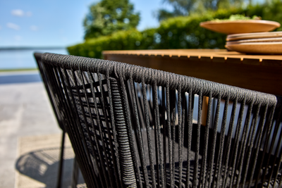 Brafab Delta Stol Svart / Slate Rope / Teddy Black