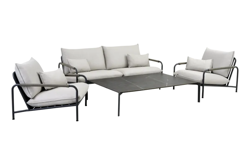 Brafab Lerberget 2,5-sits soffa antracit / ash