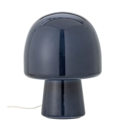 Bloomingville Paddy Bordslampa, Blå, Glas, Ø20xH26,5 cm