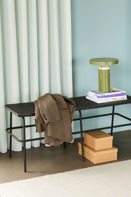 Hübsch Ash Bänk Svart 110x39xh46cm