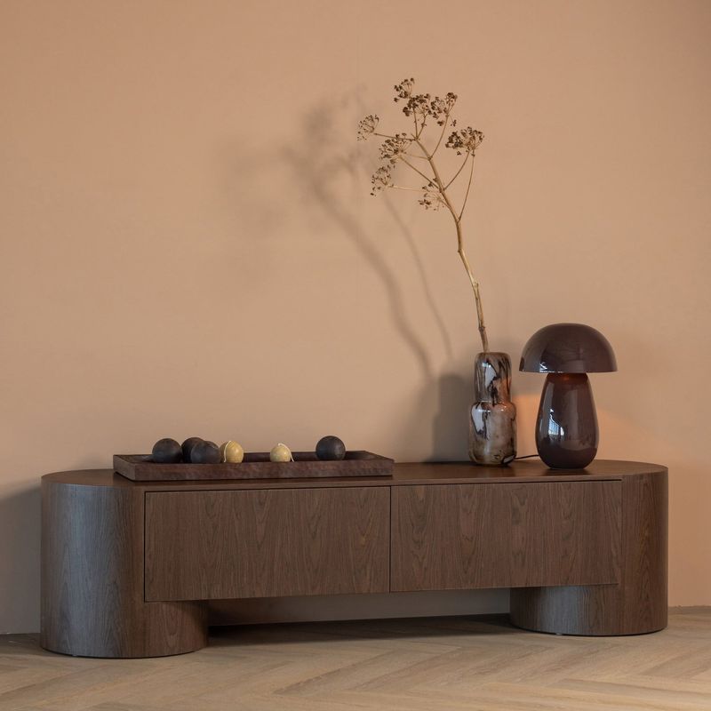 WOOOD VELARI TV-bänk i brun träfanér