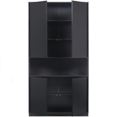 WOOOD FINCA Förvaringsskåp 110 cm Djup Svart